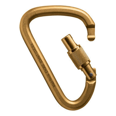 Mad Rock XL Steel Gold Screw Lock – climbing gear